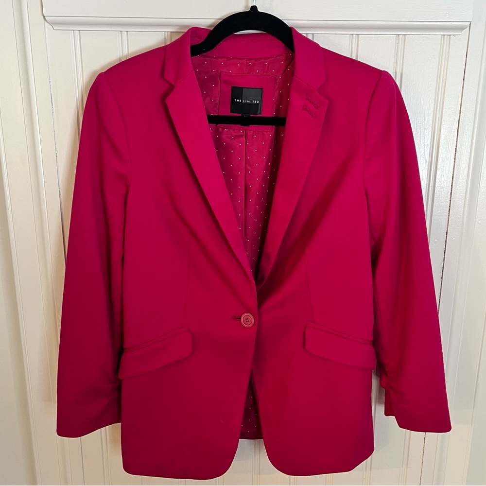 The Limited Tall Small dark pink blazer